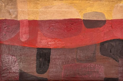 George Morrison, Oil on canvas.