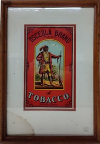 Osceola Brand of Tobacco Crate Label Litho.