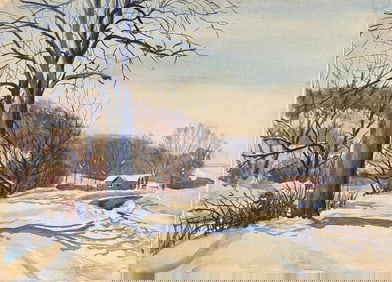 John Whorf, Watercolor on paper.