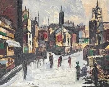 Zvi Raphaeli, Oil on canvas.