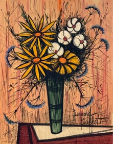 Bernard Buffet, Gouache and charcoal on paper.