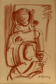 Willem de Kooning, Pastel on paper.