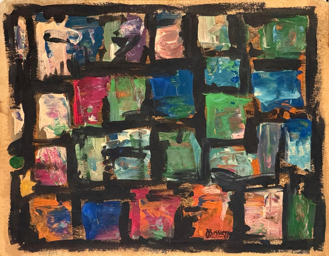 Roger Bissiere, Oil on paper. (1 of 5)