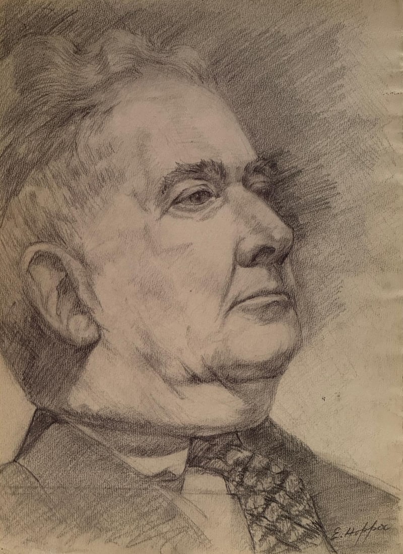 Edward Hopper, Pencil on paper. (1 of 3)