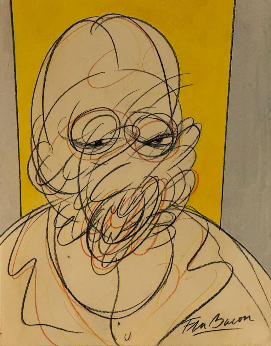 Francis Bacon, Watercolor and pastel on paper. (1 of 3)