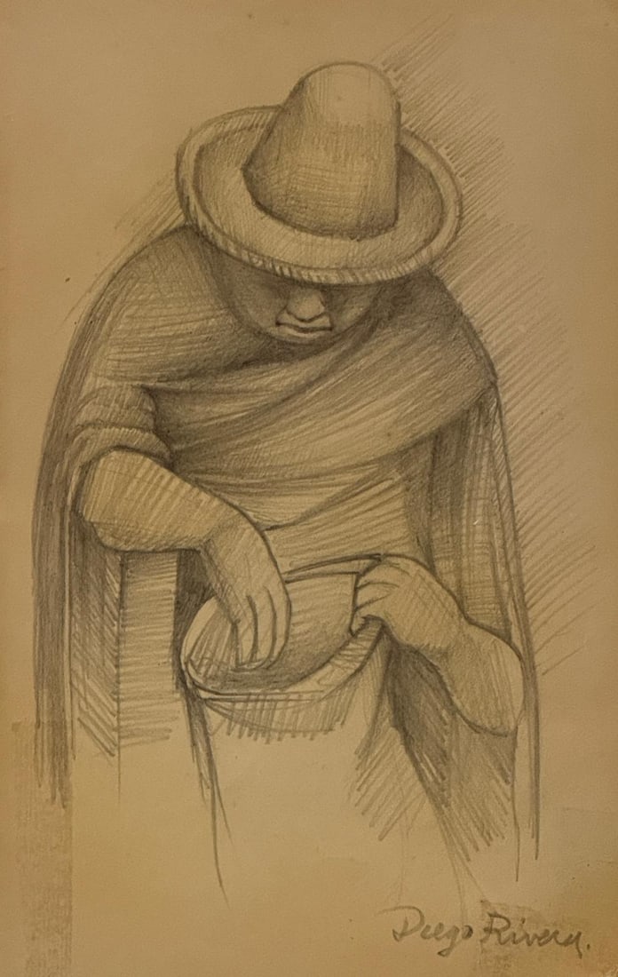 Diego Rivera, Pencil on paper. (1 of 4)