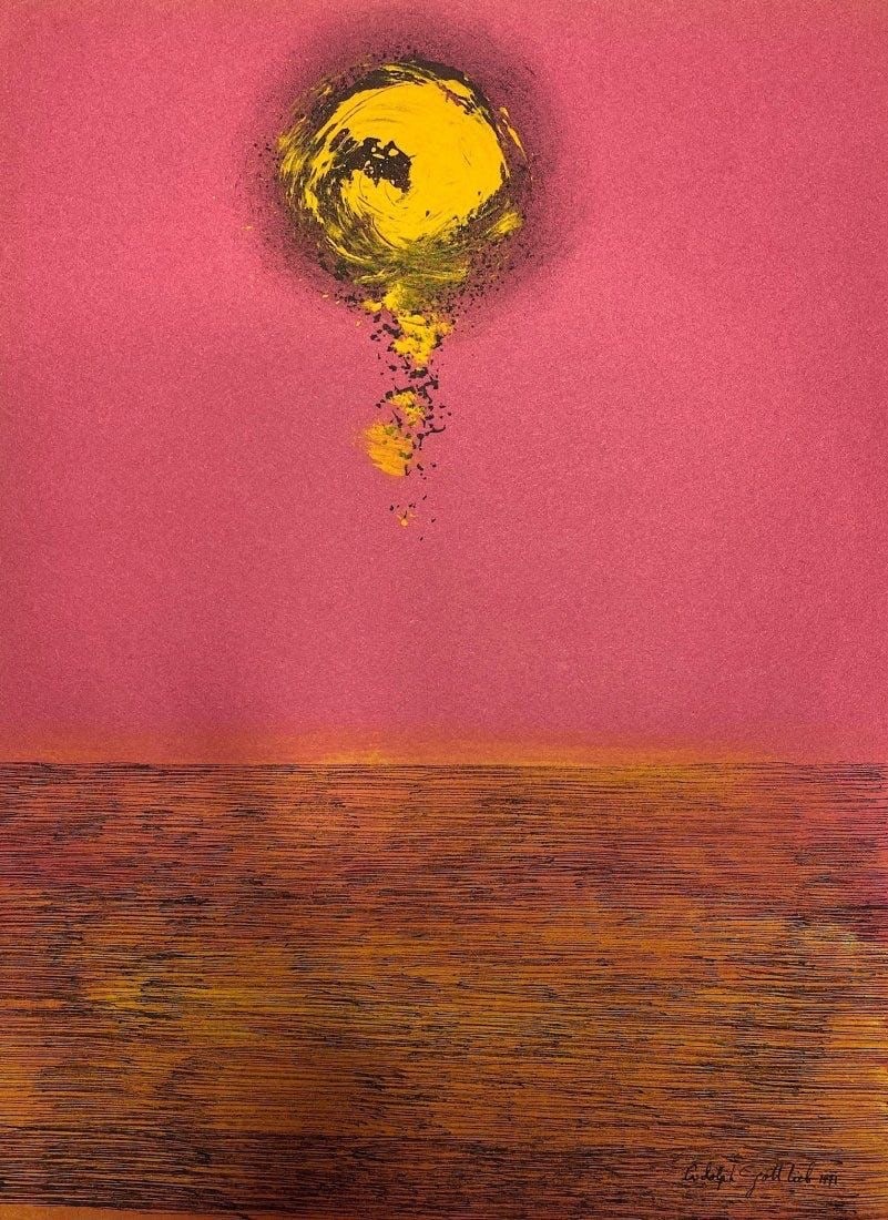 Adolph Gottlieb, Mixed media on paper. (1 of 2)