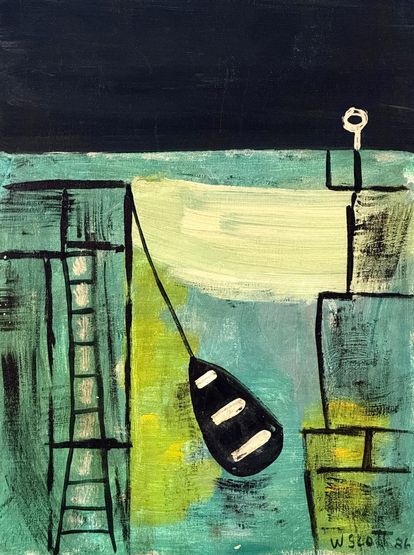 William Scott, Oil on canvas panel. (1 of 3)