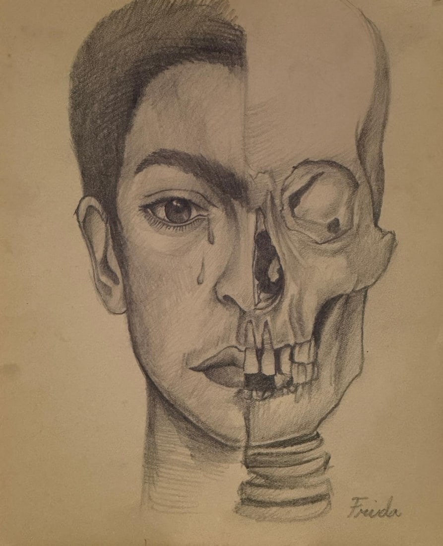 Frida Kahlo, Pencil on paper. (1 of 4)