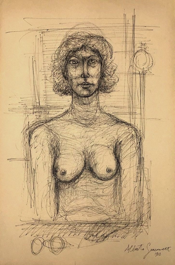 Alberto Giacometti, Ink on paper. (1 of 2)