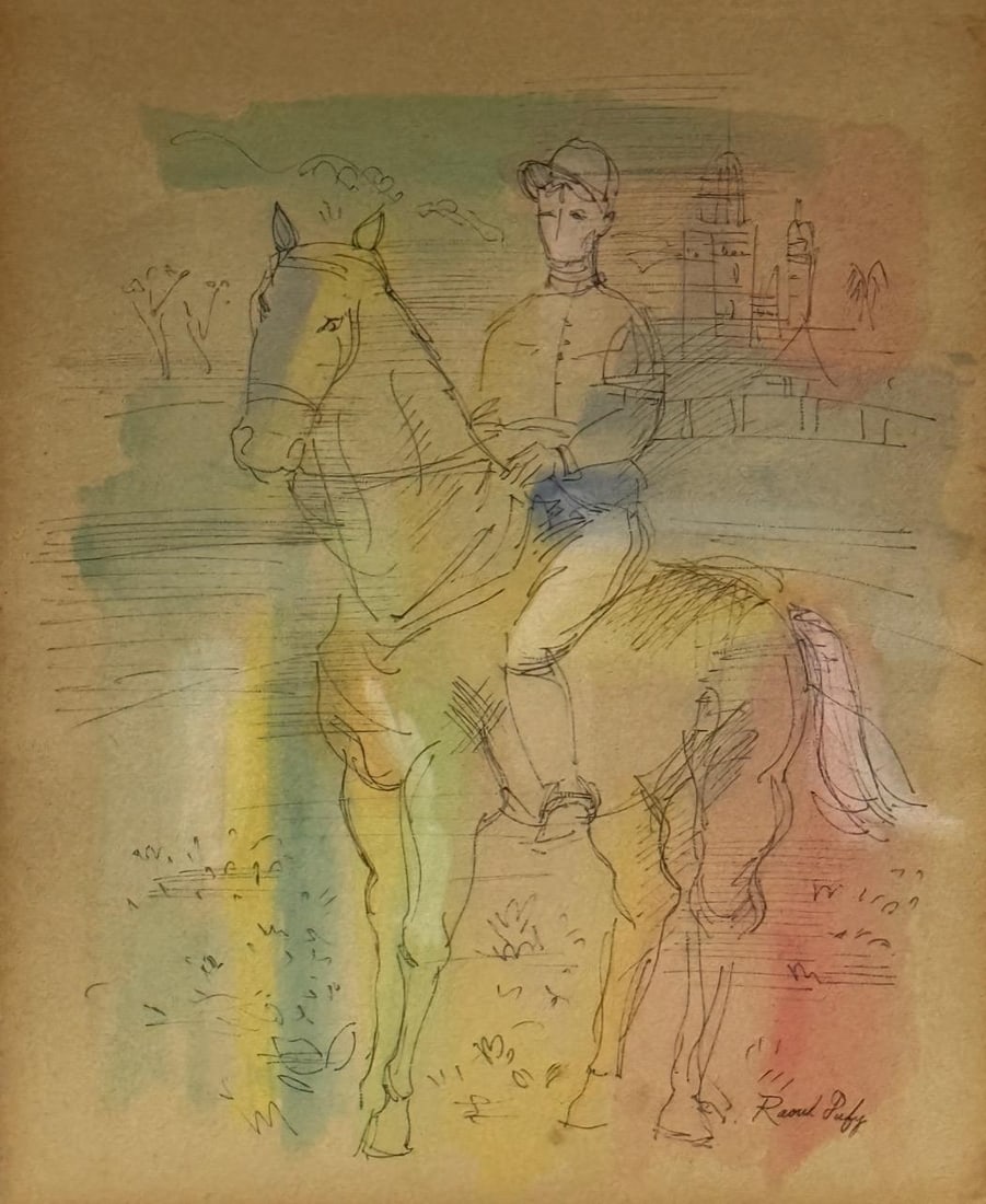 Raoul Dufy, Watercolor and ink on paper. (1 of 3)