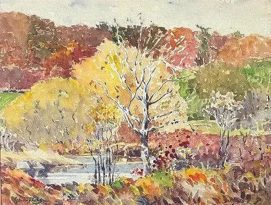 George Benjamin Luks, Watercolor on paper. (1 of 4)