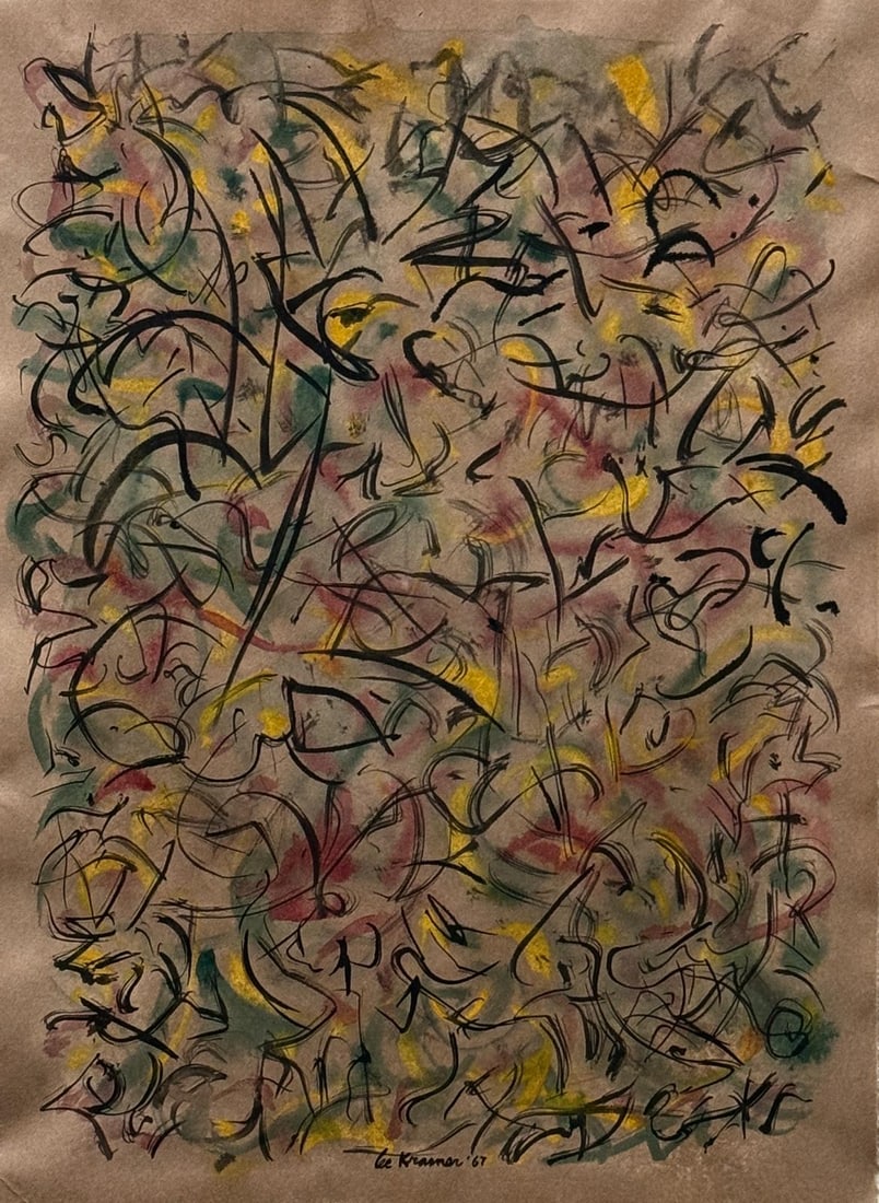 Lee Krasner, Tempera on paper. (1 of 3)