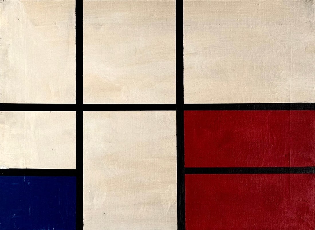 Piet Mondrian, Oil on canvas. (1 of 3)