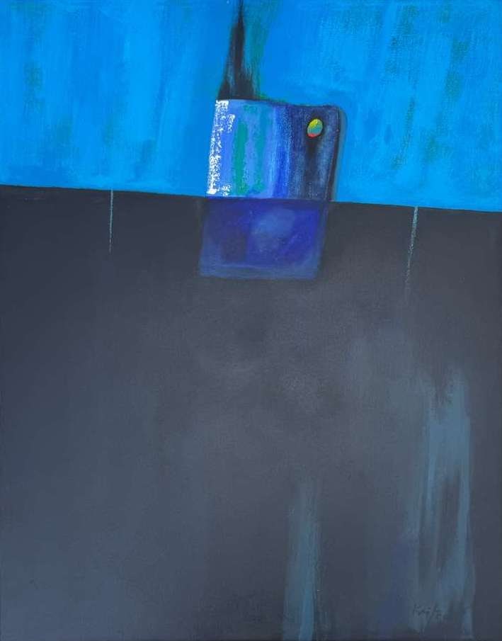 Guillermo Kuitca, Acrylic on board.: Guillermo Kuitca (Argentine, born 1961) Title: Untitled (Abstract composition), Medium: Acrylic on board, Size: 40 h x 32 w inches, Date: ca. 1986. This lot is accompanied by a COA (Certificate of Att