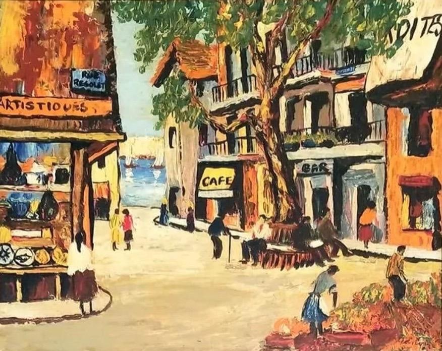 Lucien Adrion, Oil on board. (1 of 3)