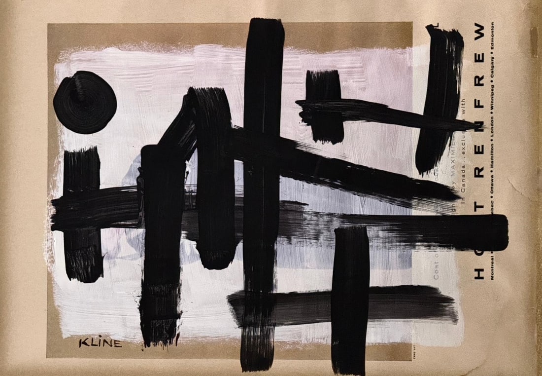 Franz Kline, Oil on paper.: Coming Soon
