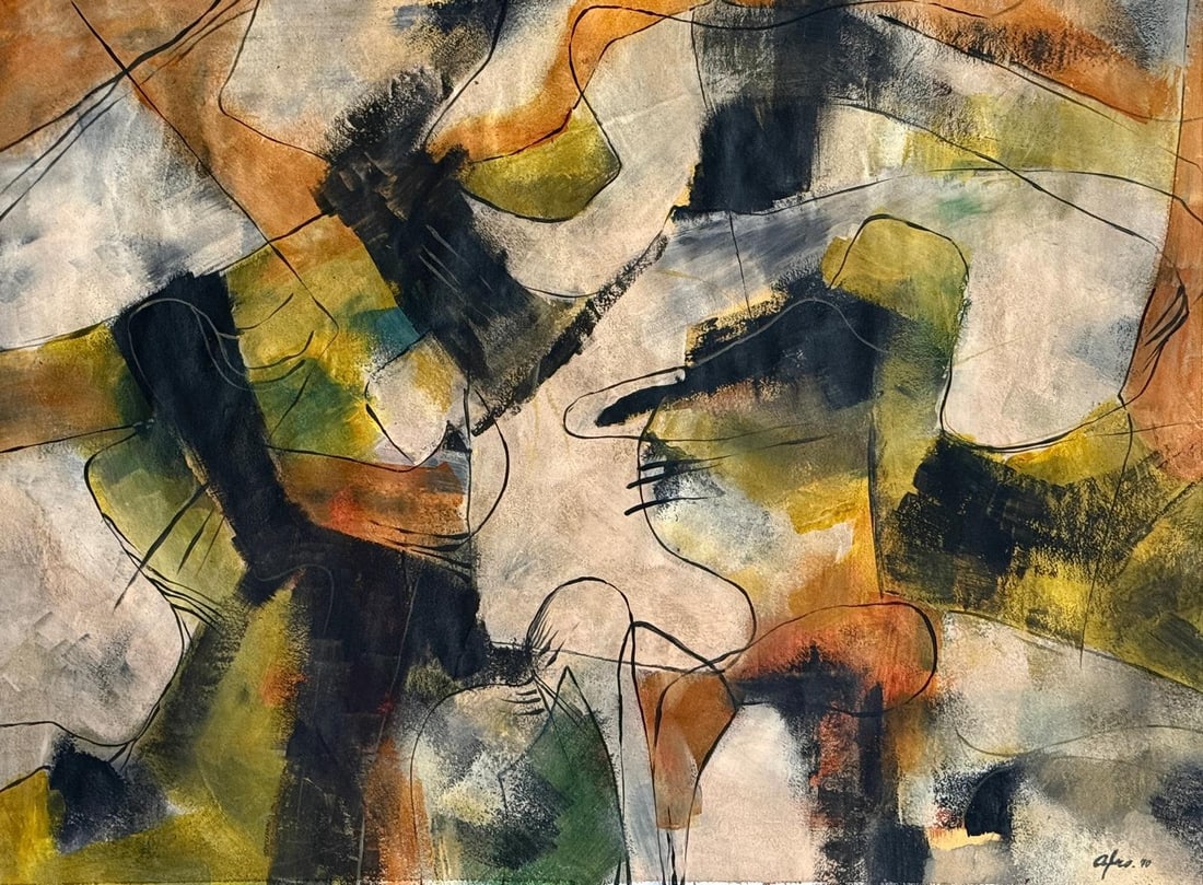 Afro Basaldella, Tempera on paper.: Coming Soon