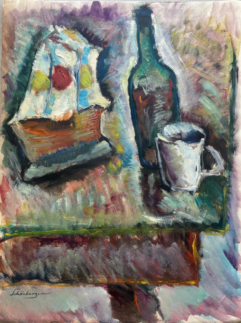 Armand Schonberger, Oil on paper. (1 of 2)
