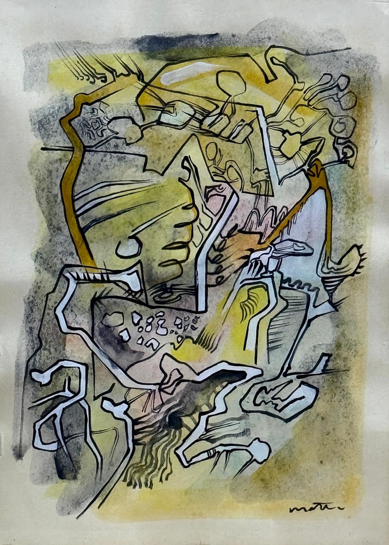 Roberto Matta, Watercolor on paper. (1 of 4)