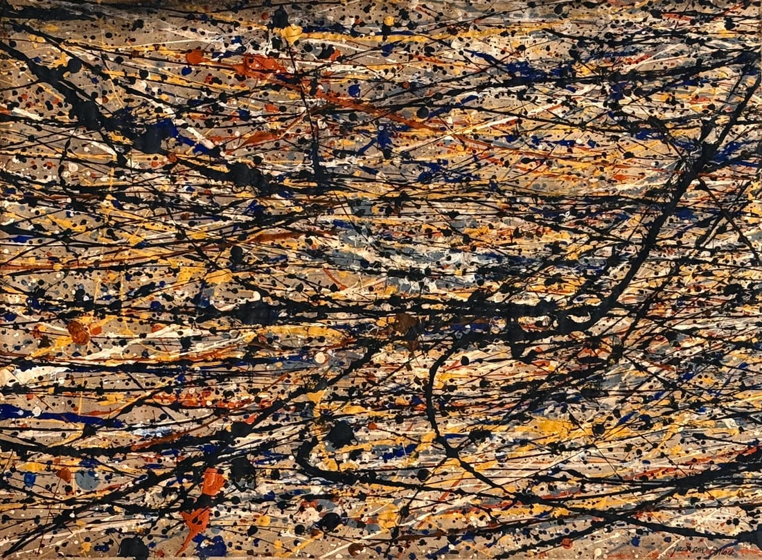 Jackson Pollock, Tempera on paper. (1 of 3)