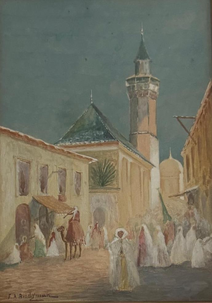 Frederick Arthur Bridgman, Watercolor on paper. (1 of 4)