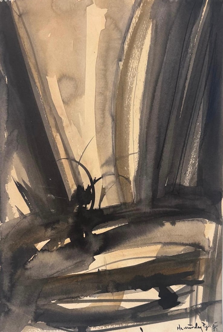 Joan Hernandez Pijuan, Gouache on paper. (1 of 2)