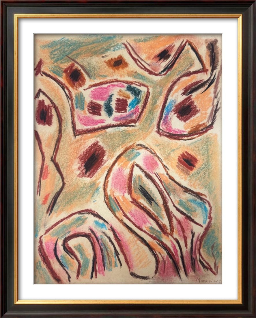 Joseph Zaritsky, Watercolor on paper.: Joseph Zaritsky (1891-1985) Title: Untitle (Abstract composition), Medium: Watercolor on paper, Size: 14.50 h x 21.25 w inches, Date: 1959. This lot is accompanied by a Certificate of Attribution and 
