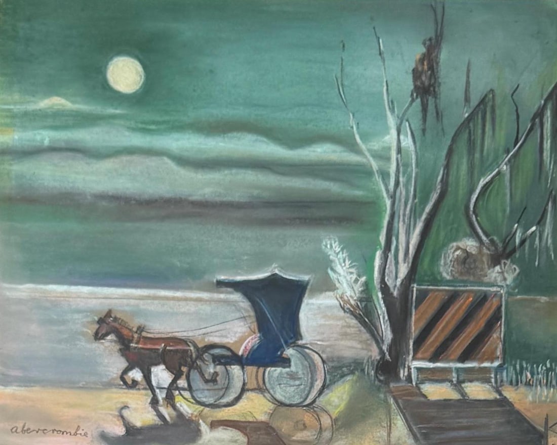 Gertrude Abercrombie, Mixed media on paper. (1 of 4)