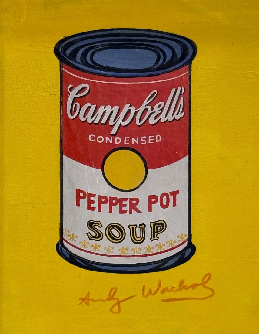 Andy Warhol, Mixed media (Collage) on canvas. (1 of 4)
