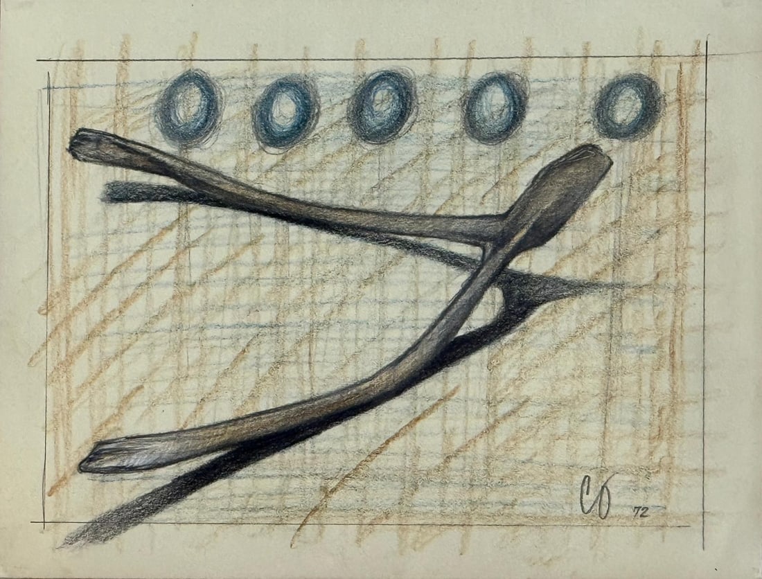 Claes Oldenburg, Pastel on paper. (1 of 3)