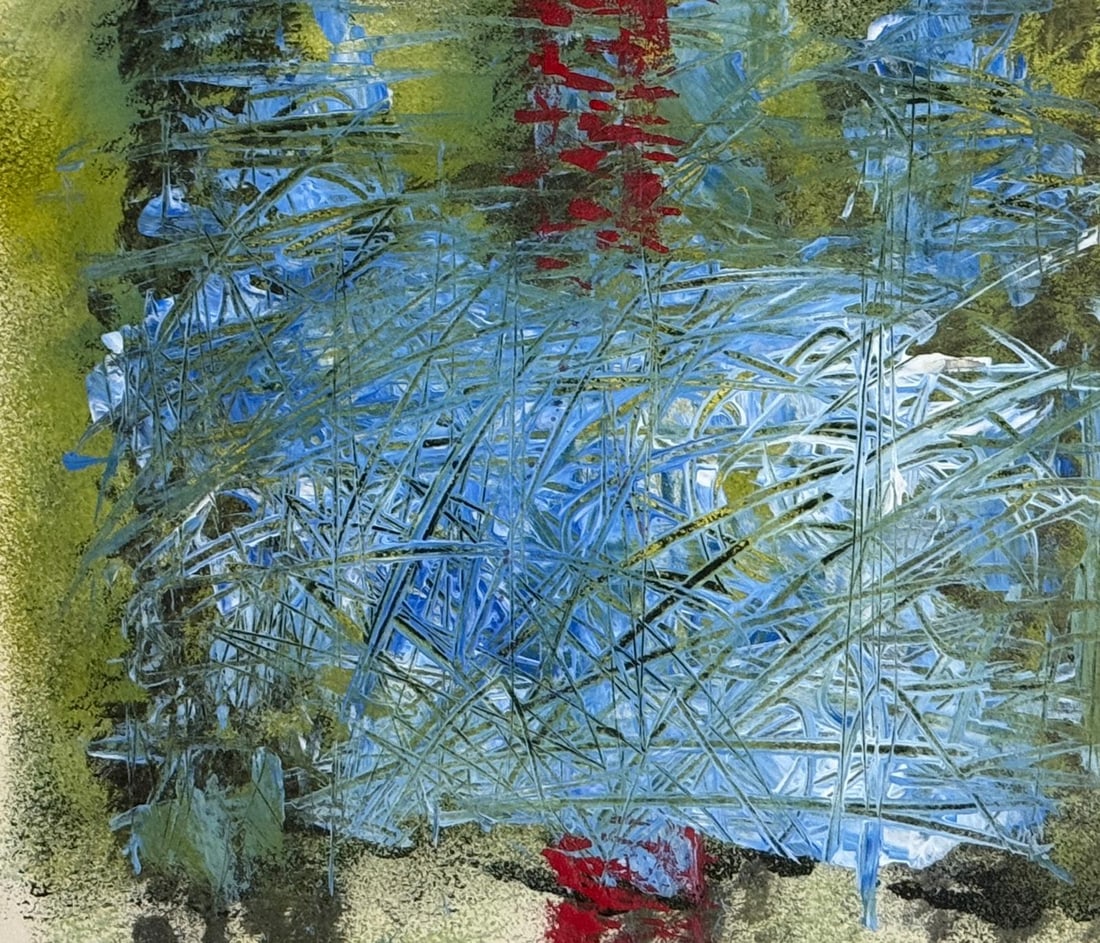 Emil Schumacher, Oil on cardboard.: Emil Schumacher (1912-1999) Title: Untitled (Abstract composition), Medium: Oil on cardboard, Date: ca. 1970, Size: 14 h x 16.75 w in. This lot is accompanied by a COA (Certificate of Attribution), an