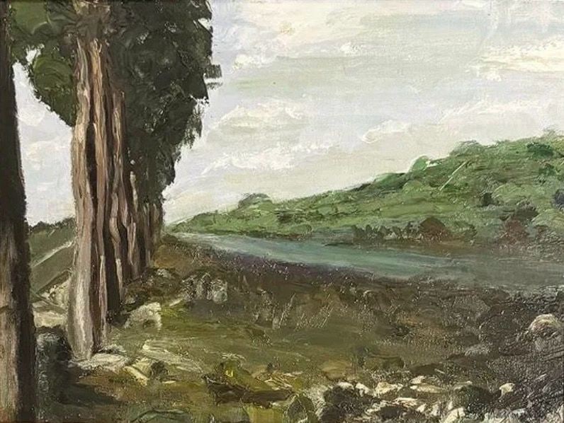 James Edward Hervey MacDonald, Oil on canvas board.: James Edward Hervey MacDonald (Canadian, 1873-1932) Title: Untitled (Landscape), Medium: Oil on canvas board, Date: ca. 1920, Size: 12 h x 16 w in. This lot is accompanied by a COA (Certificate of Att