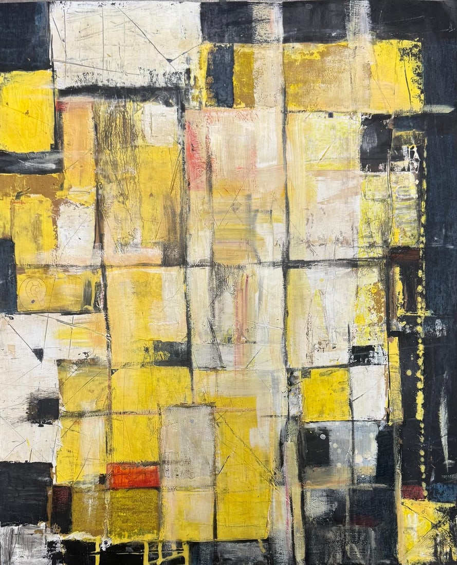 Soo Pieng Cheong, Mixed media on paper.: Soo Pieng Cheong (1917-1983) Title: Untitled (Abstract composition), Medium: Mixed media on paper, Size: 23.5" h x 19" w inches, Date: 1999. This lot is accompanied by a COA (Certificate of Attributio
