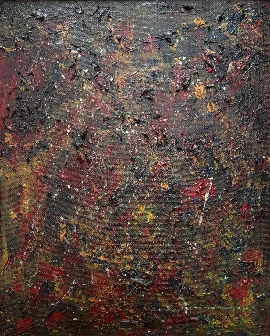 Jackson Pollock, Oil on Masonite. (1 of 4)