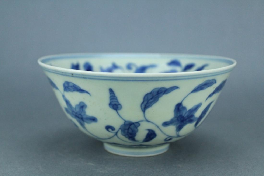 Ming Blue&White Floral Bowl ChengHua Mark Period (1 of 6)
