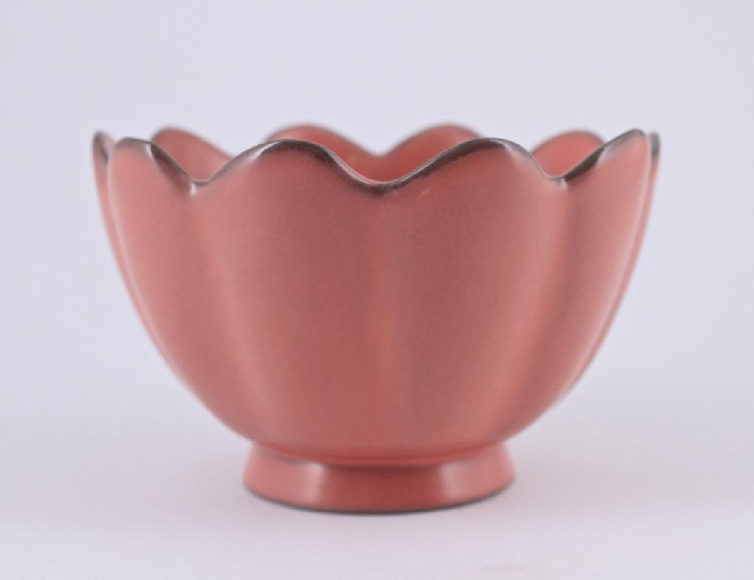 Song Jiang Dou Hong Lotus Rim Bowl: Song Jiang Dou Hong Lotus Rim Bowl 3 3/4 x 5 3/4"