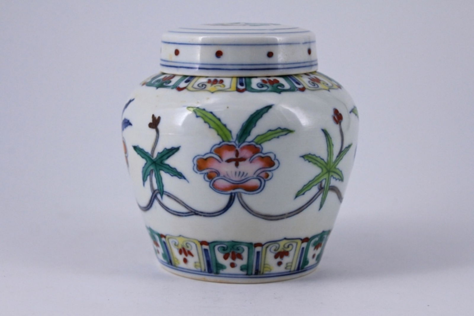 Ming DouCai Porcelain Jar with Lid (1 of 6)