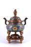 Cloisonne Enamel Tri-Foot Incense Burner Qing