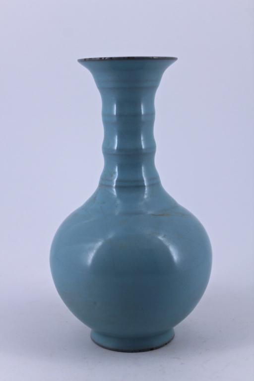 Ruyao Porcelain Vase Song Period: Ruyao Porcelain Vase Song Period 2 5/8 x 4 1/4"