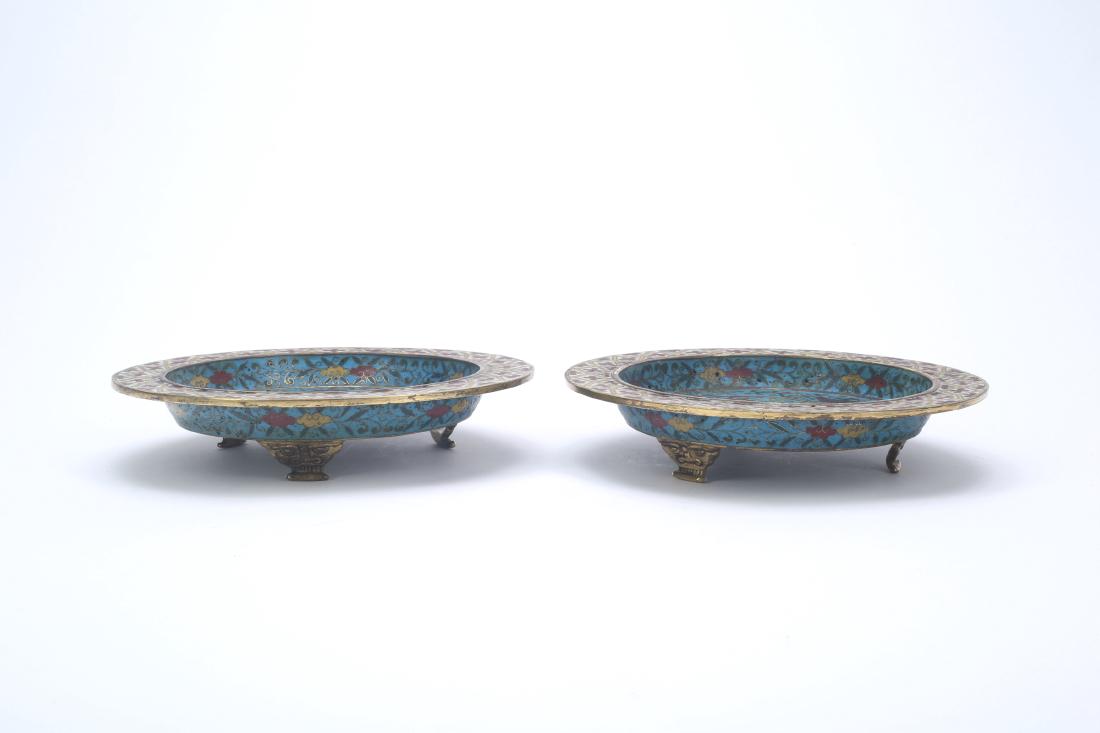 A Pair of Chinese CloisonnÃ© PlatesÂ  (1 of 8)