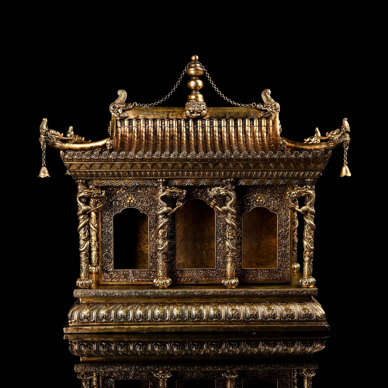 A Chinese Gilt Bronze Decoration (1 of 15)