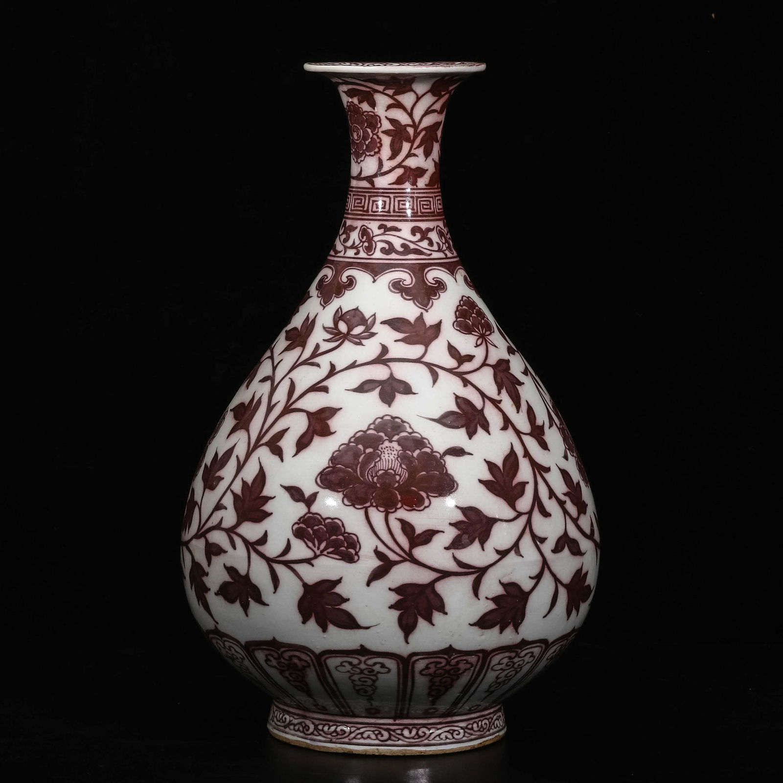 A Chinese Iron-Red Glazed Porcelain Vase (1 of 9)