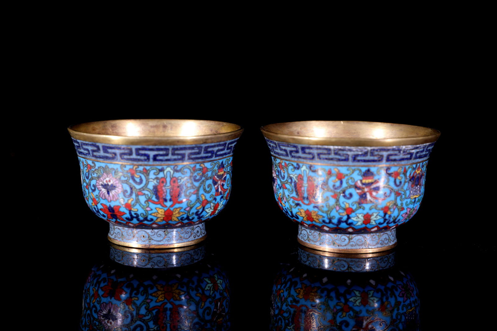 Two Chinese Cloisonne Bowls (1 of 7)