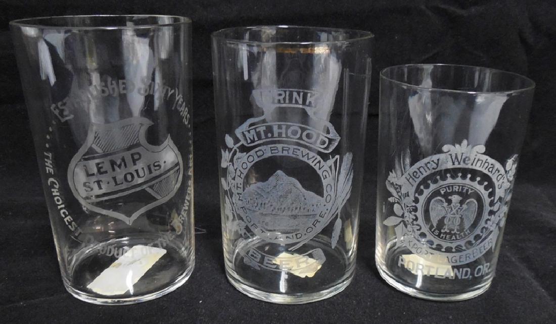 Lot of 3 Beer Sampling Glasses (1 of 1)