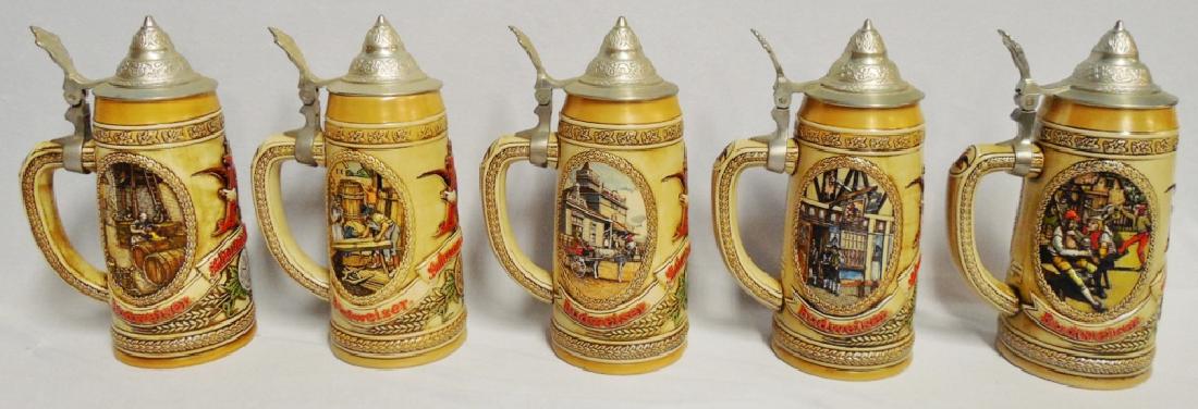 Lot of 5 Limited Ed. Budweiser Beer Steins (1 of 11)