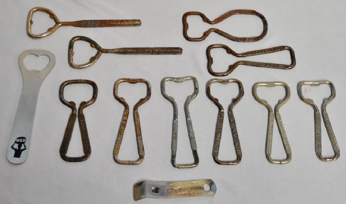 Lot of 12 assorted Metal Bottle Cap Openers (1 of 1)