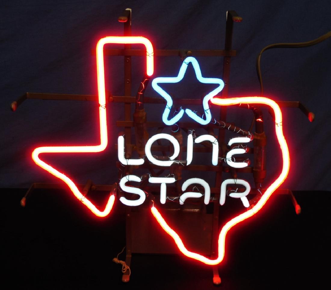 Electric Neon Sign Lone Star Texas-Shaped (1 of 1)