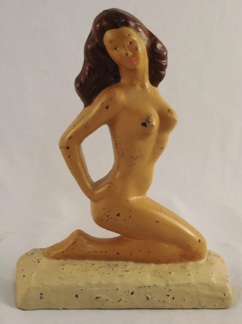 Cast Iron Doorstop Nude Woman 9 1/4" H: .
