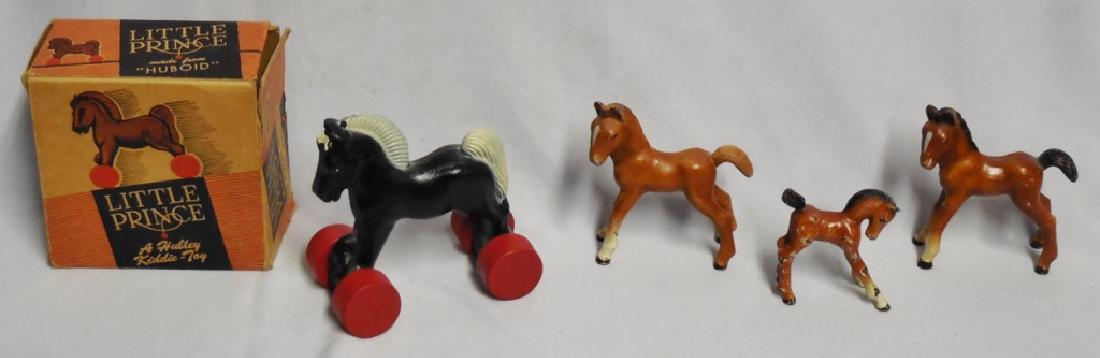 Lot of 3 Cast Iron Miniature Horses/Little Prince (1 of 4)